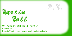 martin noll business card